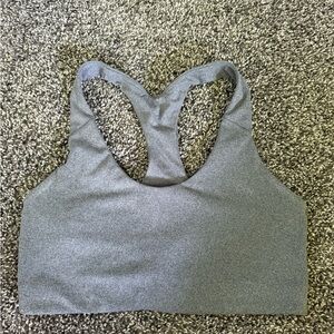 Old Navy Gray Racerback Sports Bra